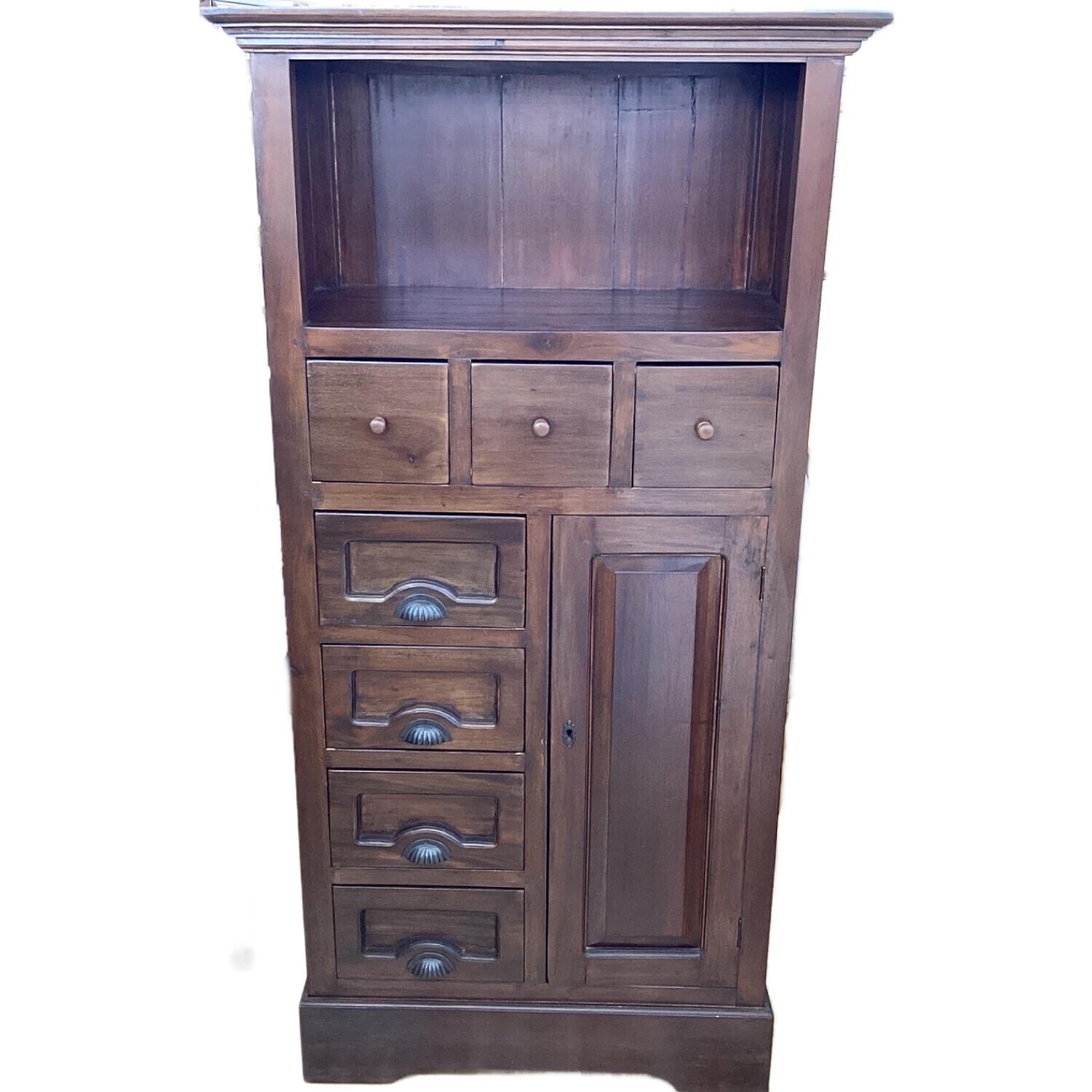 アンティーク調キャビネット ブラウン（木目調）｜トレファクONLINE