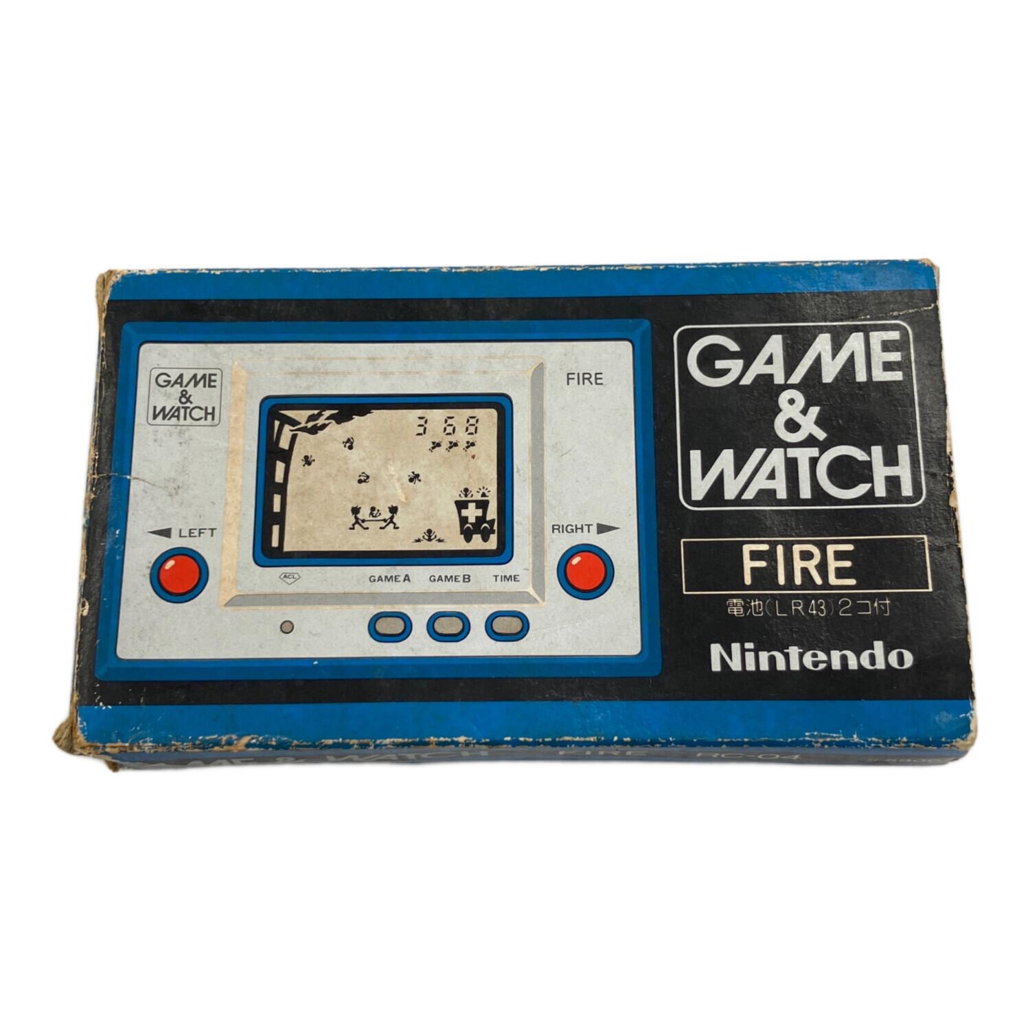 Nintendo (ニンテンドー) ゲーム＆ウォッチ FIRE RC-04 動作・出音確認