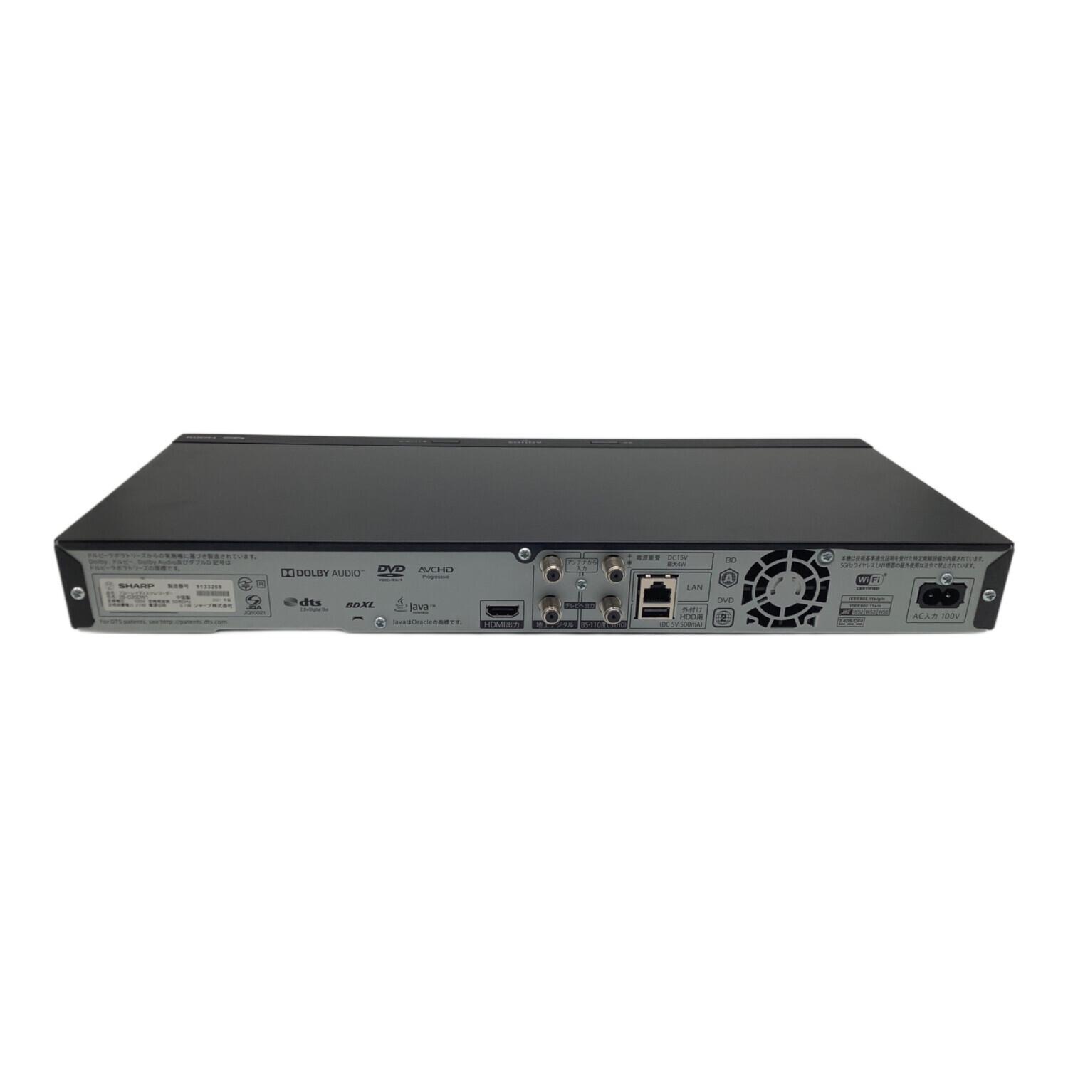 SHARP (シャープ) Blu-rayレコーダー AQUOSブルーレイ 2B-C20DW1 2021