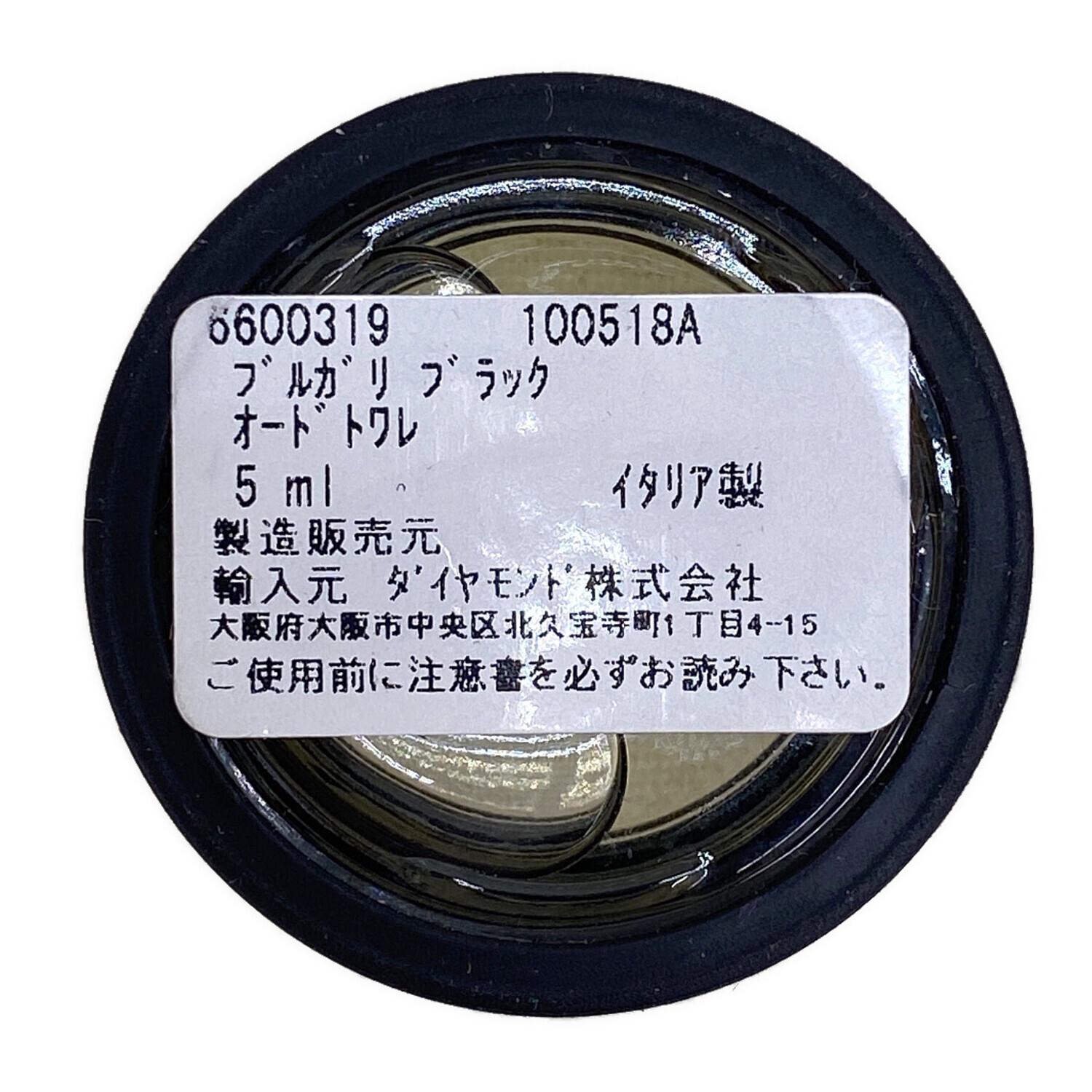 BVLGARI (ブルガリ) オードトワレ 箱付き ブルガリブラック 5ml 残量80