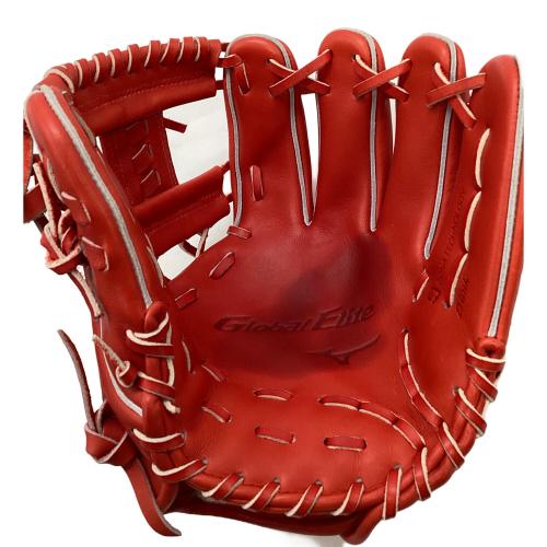 MIZUNO (ミズノ) 硬式グローブ レッド ケース付 グローバルエリート