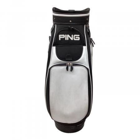 PiNG (ピン) キャディバッグ ホワイト×ブラック ツアーモデル