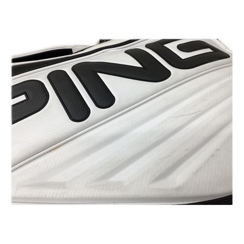 PiNG (ピン) キャディバッグ ホワイト×ブラック ツアーモデル