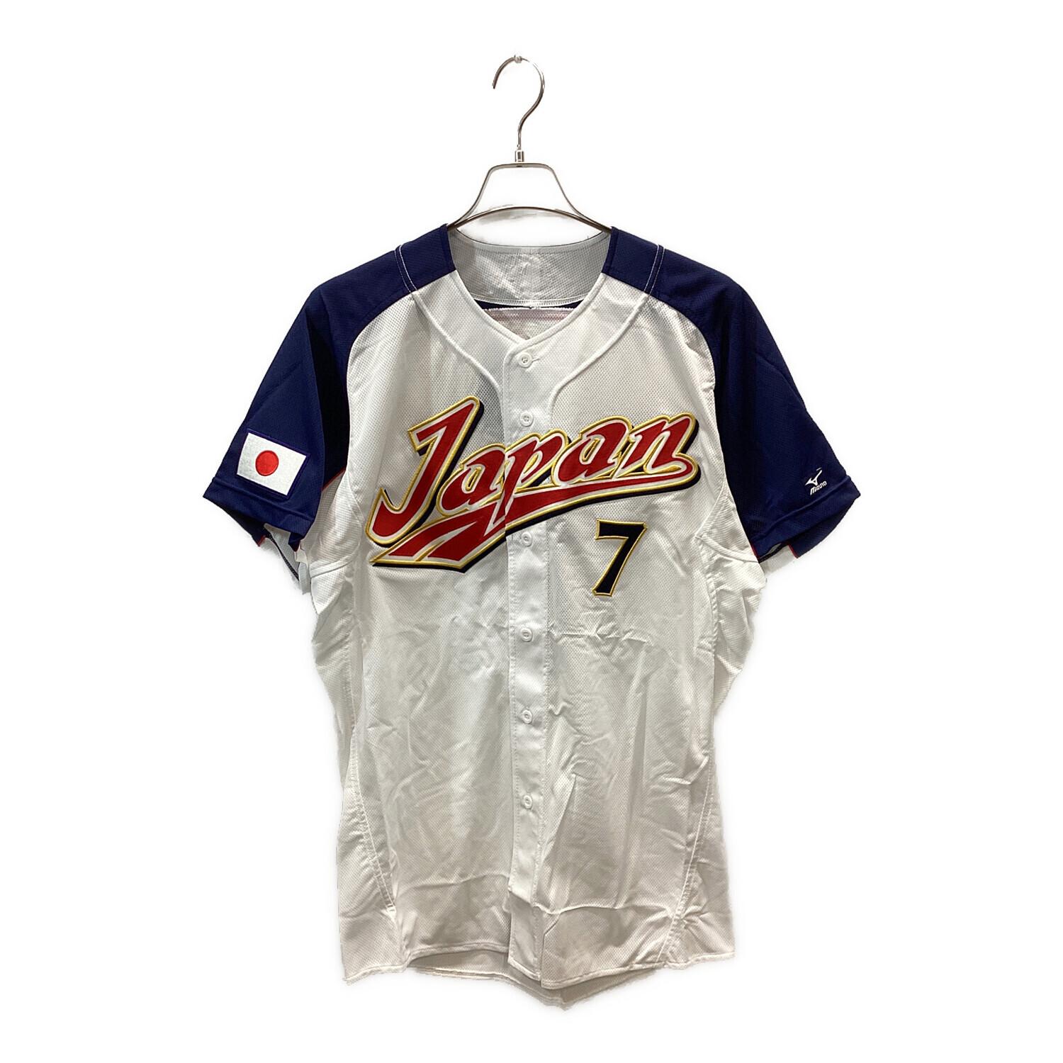 侍ジャパン (サムライジャパン) 応援グッズ SIZE O ホワイト×ネイビー