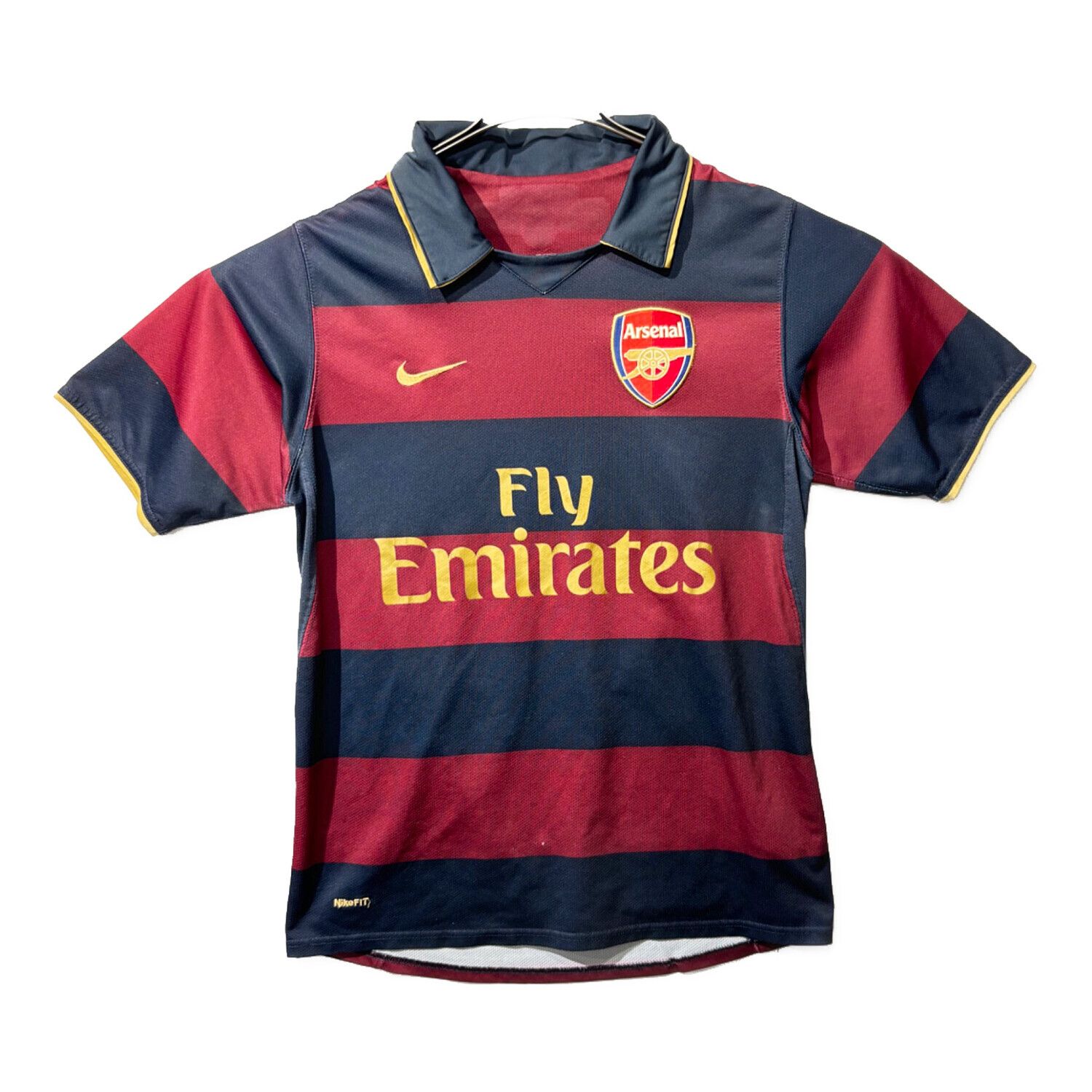 アーセナル サッカーユニフォーム SIZE S ワインレッド×ネイビー 07/08