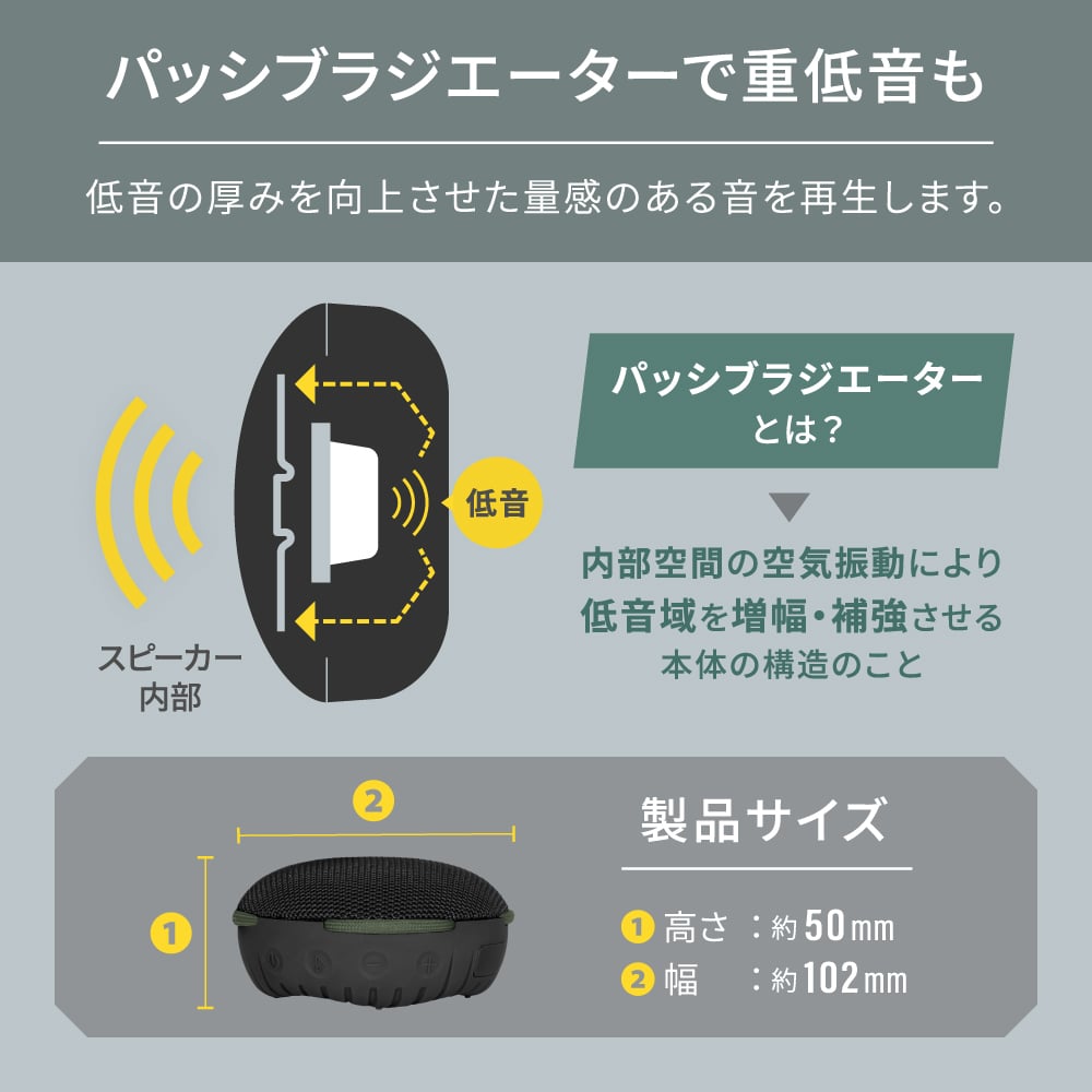ebi 水に浮く Bluetooth 防水ワイヤレススピーカー モカ(モカ