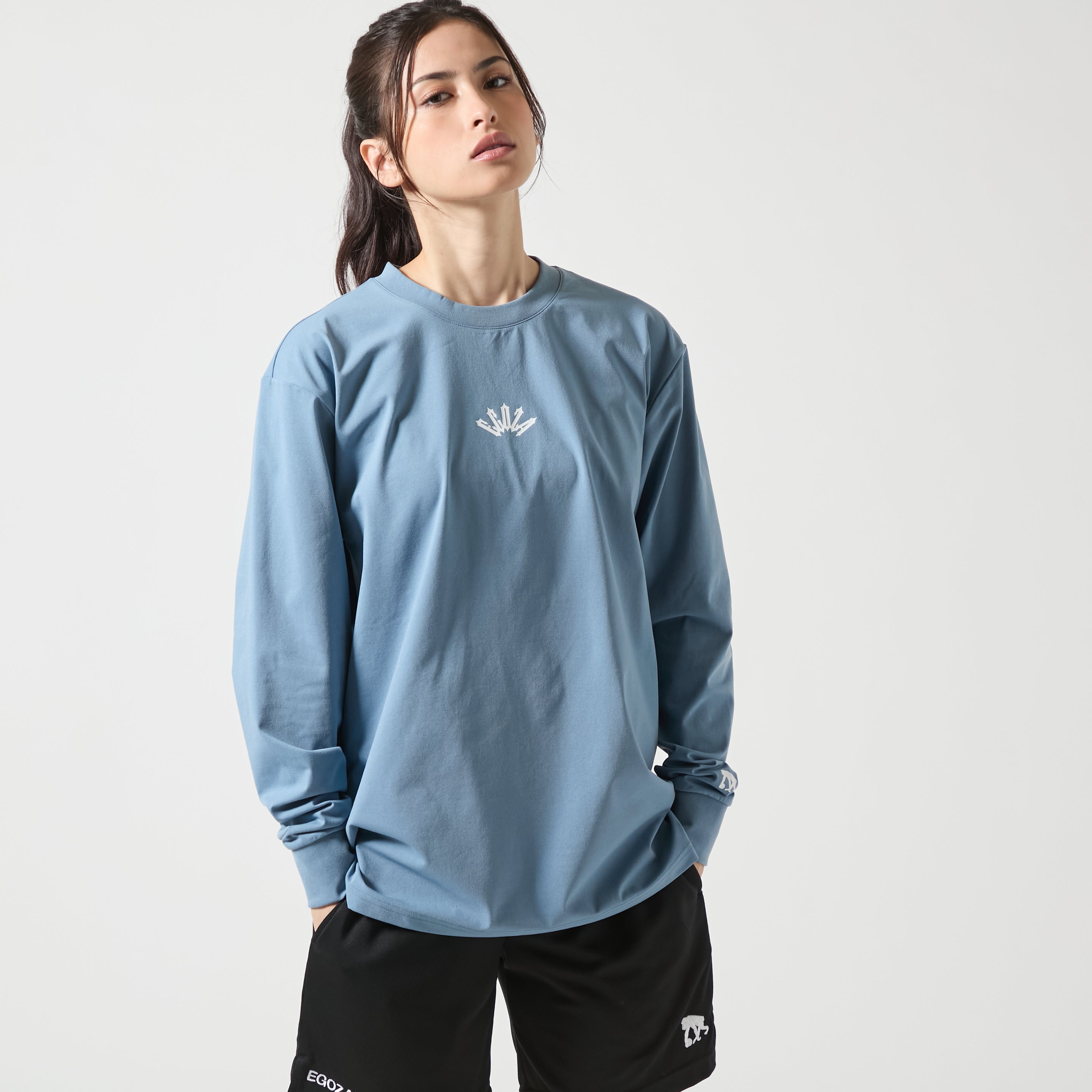 BIGシルエット ライン オンマイオウン ロングスリーブTシャツ