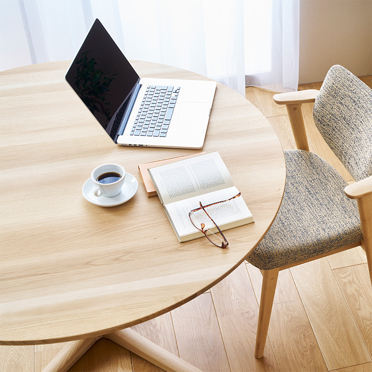 円形ダイニングテーブル 幅100cm DW3901 モルトブラウン 通販 | 【公式