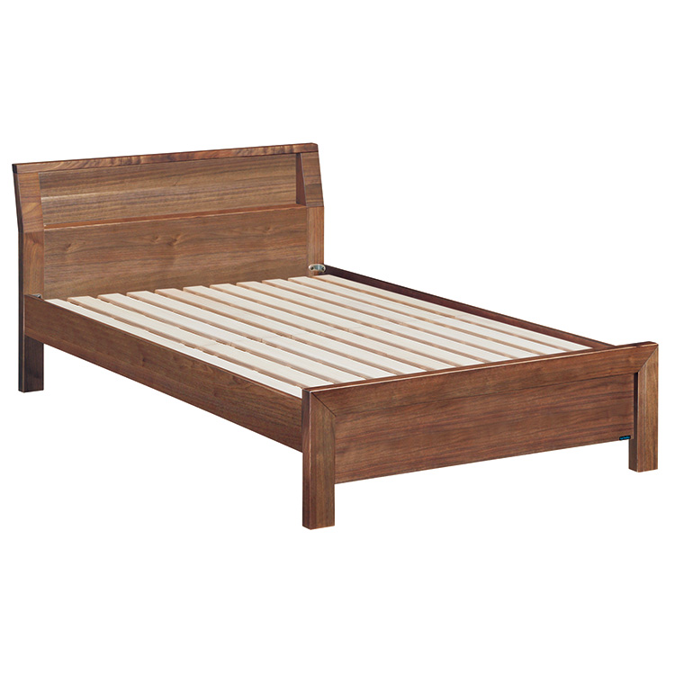 ベッドフレーム NW74 セミダブル ウォールナットナチュラル 通販