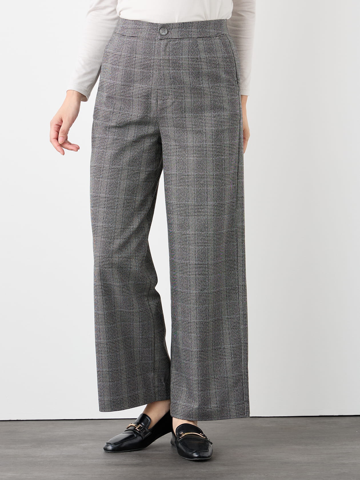 スペシャルプライス】ミックスグレンチェックパンツ（6205433）｜women