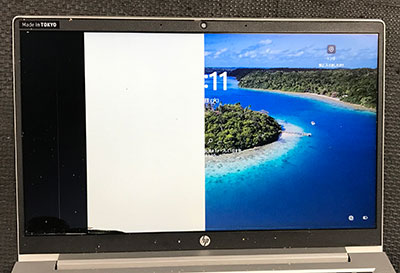 HP ProBook 430 G8 液晶漏れによる画面不良修理事例｜東京都から宅配依頼