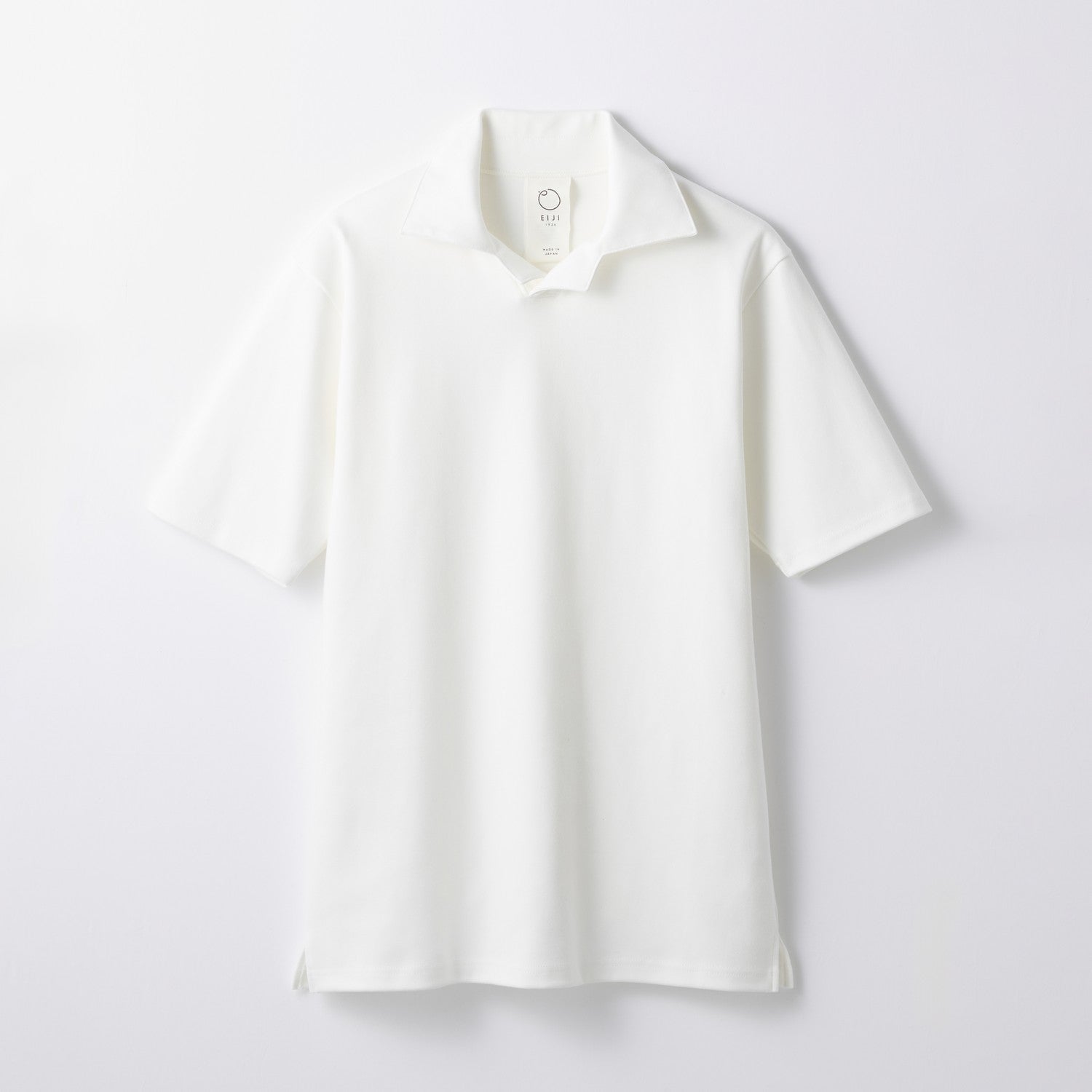 MENS ヘビー 半袖 ポロシャツ WHITE | 高級無地Tシャツ専門店 | EIJI