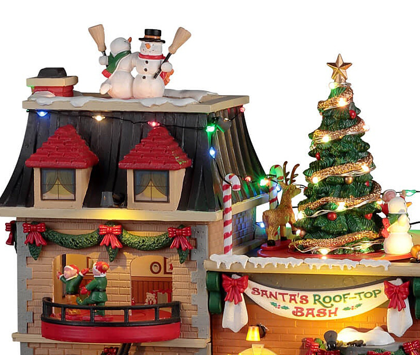 Новогодний сувенир – Музыкальный домик «Вечеринка Санты», Lemax