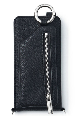 ajew(エジュー)｜ajew vertical zipphone case shoulder/ブラック の