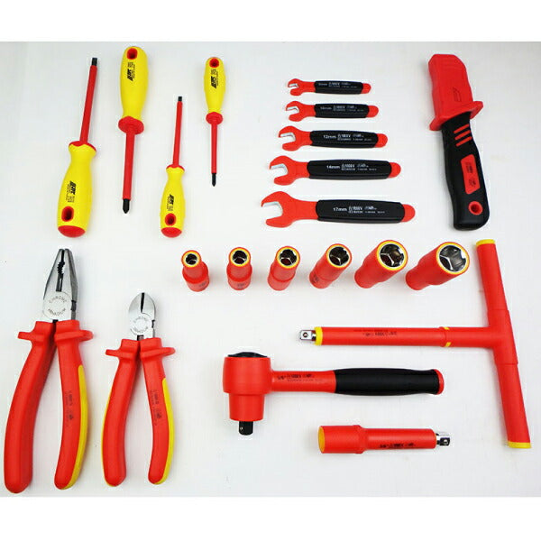 JTCI017 絶縁工具セット 国際規格IEC60900:2004規格適合 HV・ EV 車の