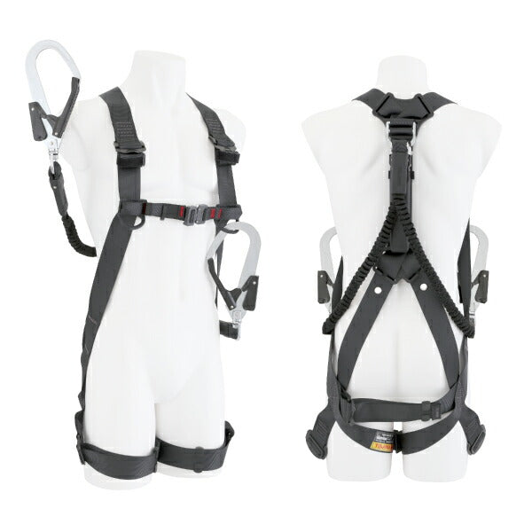 TAJIMA タジマ ハーネスGS 蛇腹 ダブルL2セット 黒 (Mサイズ) A1GSMJR