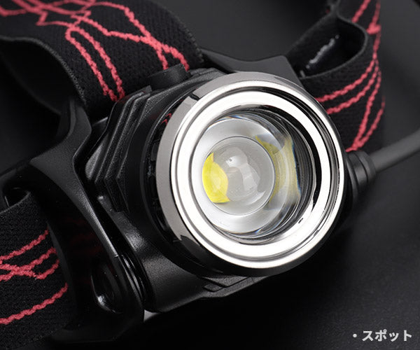 GENTOS Gシリーズ 充電式 LED ヘッドライト118RG GH-118RG ジェントス