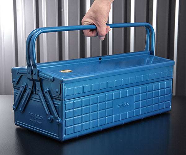 TRUSCO 2段式工具箱 472X220X289 ブルー GL470B トラスコ