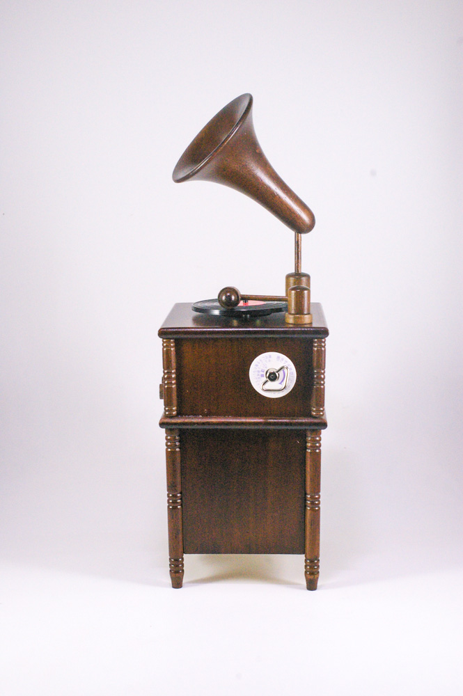 18弁 ミニチュア蓄音機オルゴール