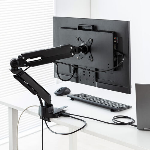 在庫限り】モニターアーム ドッキングステーション一体型 4K HDMI対応