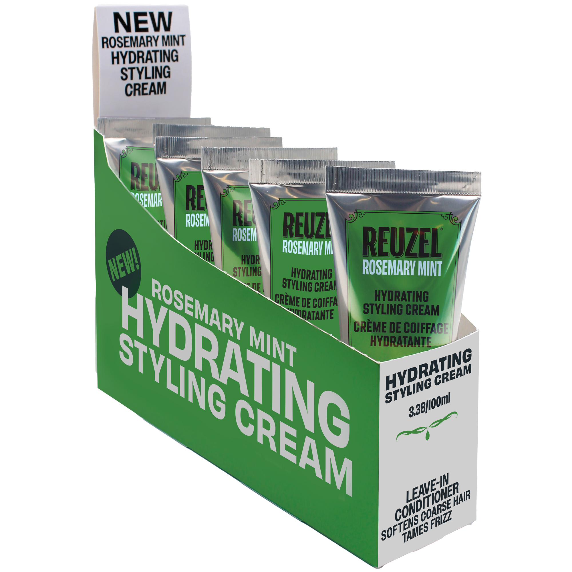 Reuzel Rosemary Mint Hydrating Styling Cream - 6pc Prepack Display