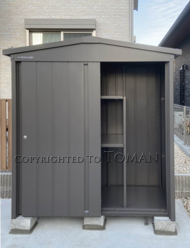 三重県四日市市 N様邸 マツモト物置 NT-157DN デザイン物置 | 大阪