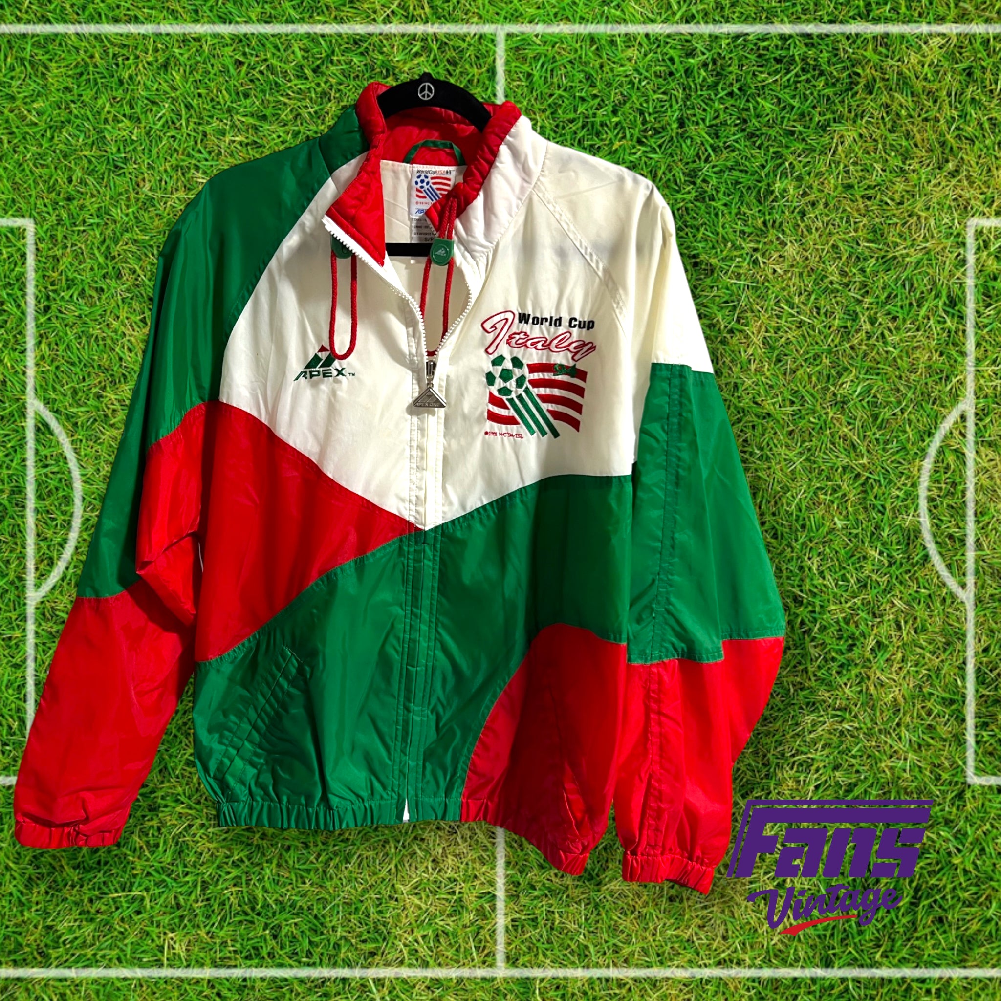 90s Vintage Gorgeous Team Italy 94 USA World Cup Jacket – Fans Vintage