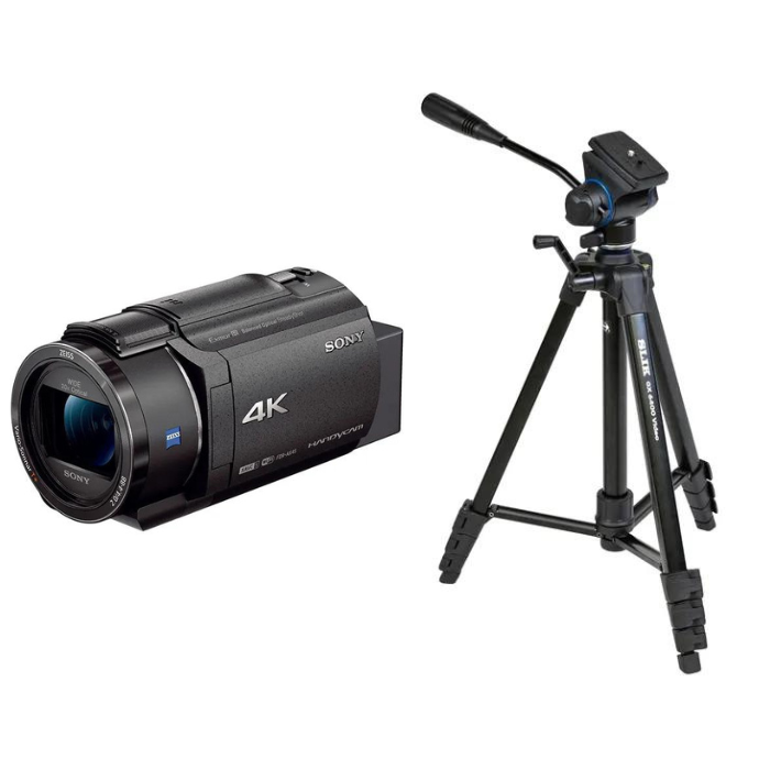 レンタル] ソニー 4Kビデオカメラ FDR-AX45A + 三脚 GX6400 Video