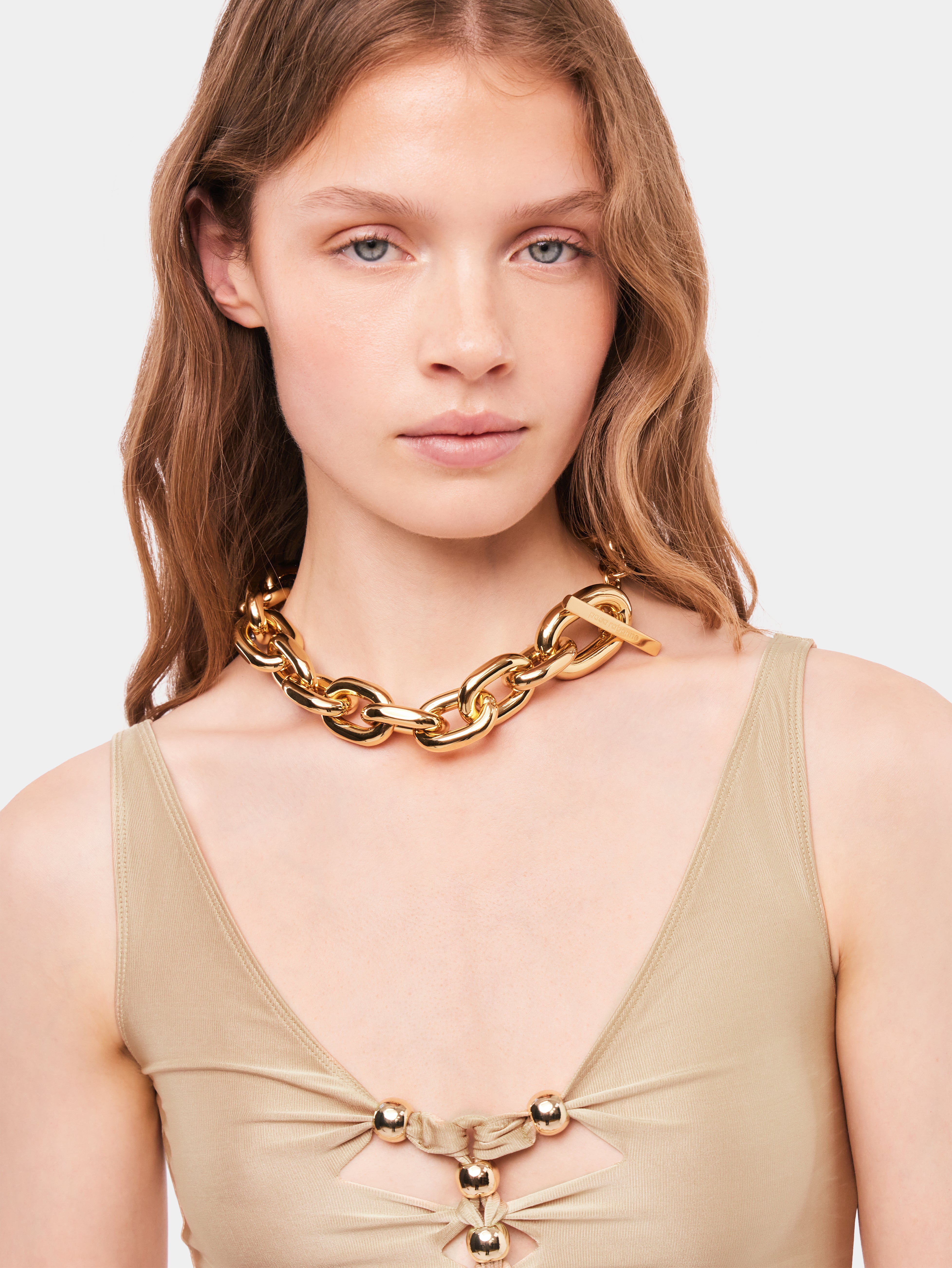 Gold XL Link necklace – Rabanne