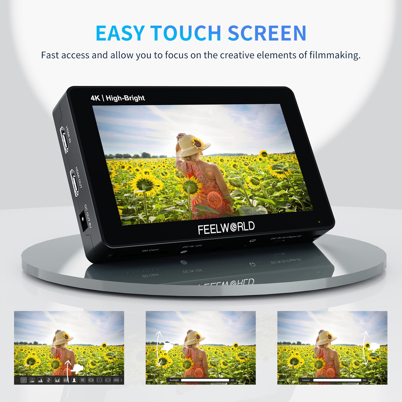 FEELWORLD F6 PLUSX 5.5 インチ 1600nit タッチ スクリーン – フィール