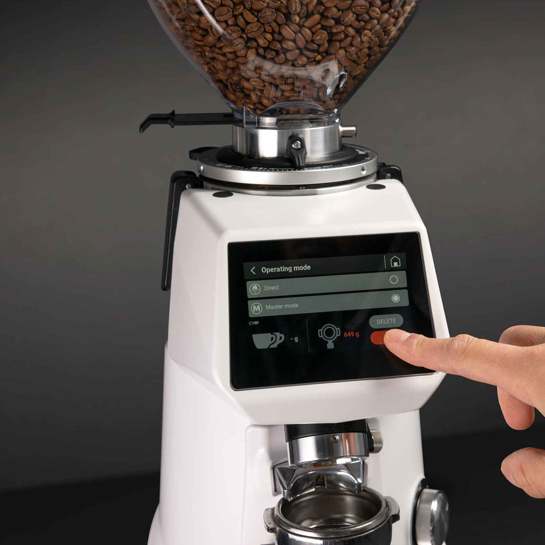 F64 EVO PRO SENSE On Demand GBW Espresso Grinder - Arctic White