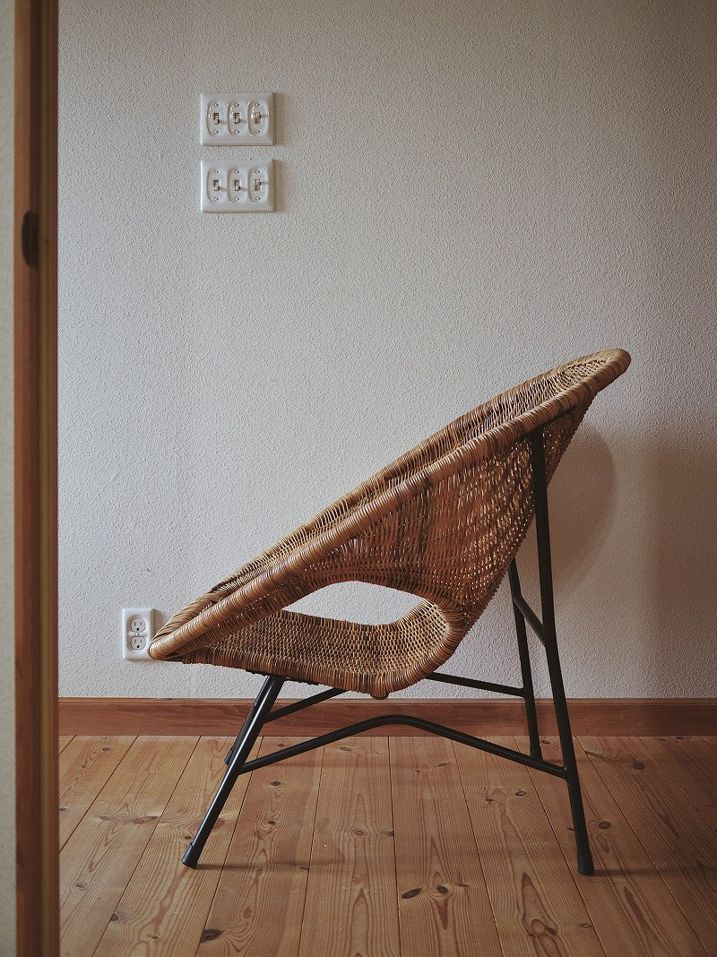 籐とアイアンのラウンジチェア KIBIROI – fig furniture and deco