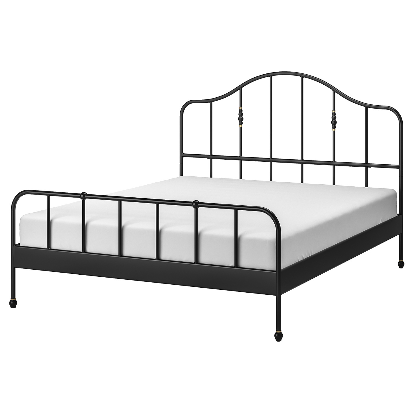 SAGSTUA bed frame black/Lönset - IKEA