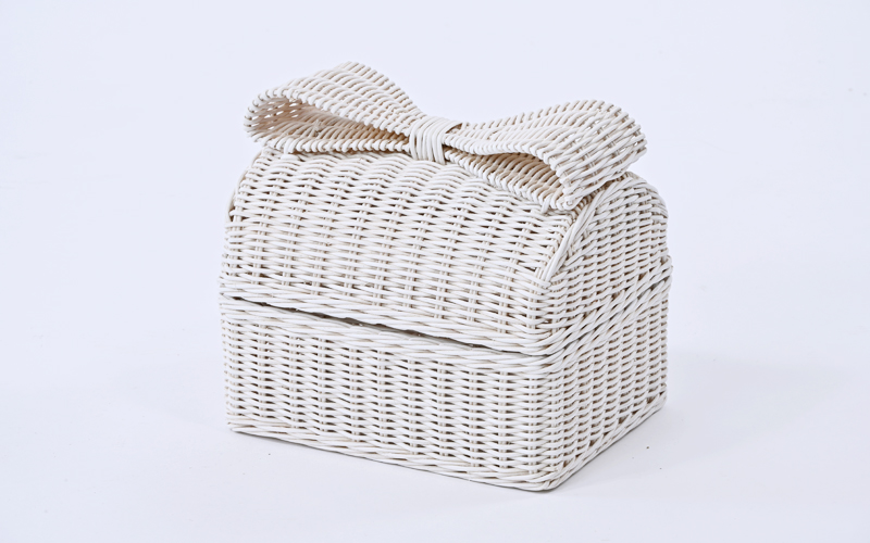 GK836WW ホワイトラタン 小物入れ バスケット | 【SR-net】Sunflower