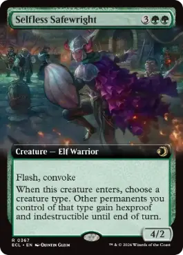 Foil】(391)□ショーケース□《無私の守美者/Selfless Safewright