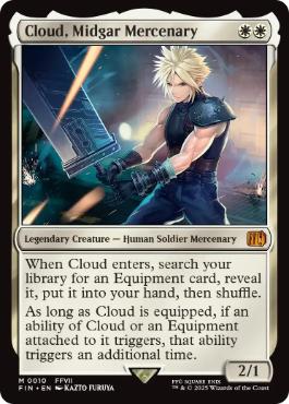 買取：(427)□拡張アート□《ミッドガルの傭兵、クラウド/Cloud