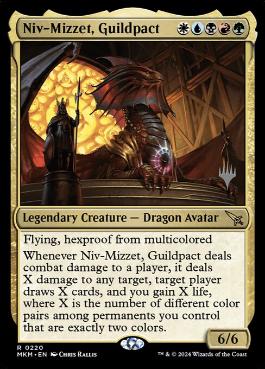 Foil】(220)《ギルドパクト、ニヴ＝ミゼット/Niv-Mizzet, Guildpact