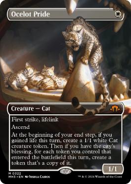 Foil】(322)□ボーダーレス□《オセロットの群れ/Ocelot Pride》[MH3