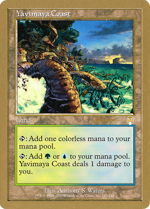 買取：【金枠】《ヤヴィマヤの沿岸/Yavimaya Coast》[WC02] 土地 Sim