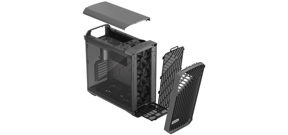 Buy Fractal Design Torrent Tempered Glass Light Tint Case Gray [FD