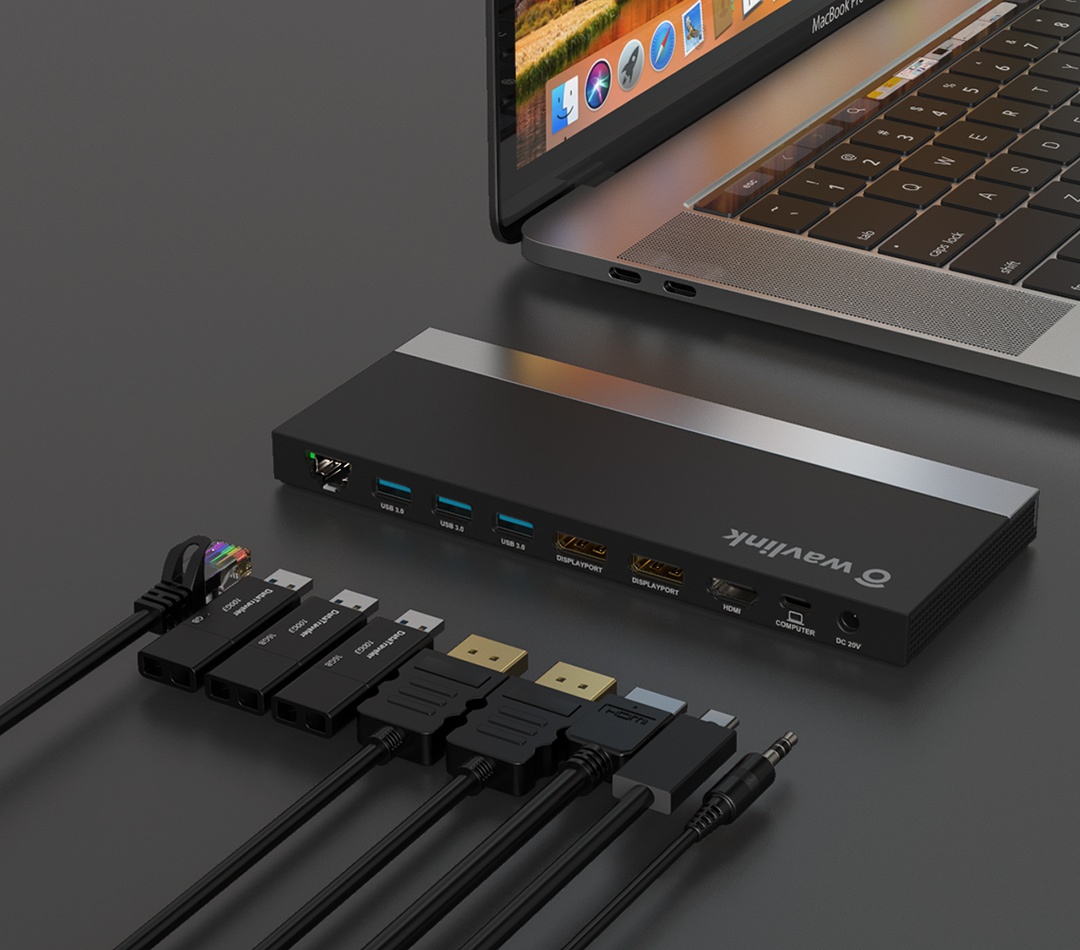 UMD01 USB-C 4K Triple Display Multi-function Dock - Home and