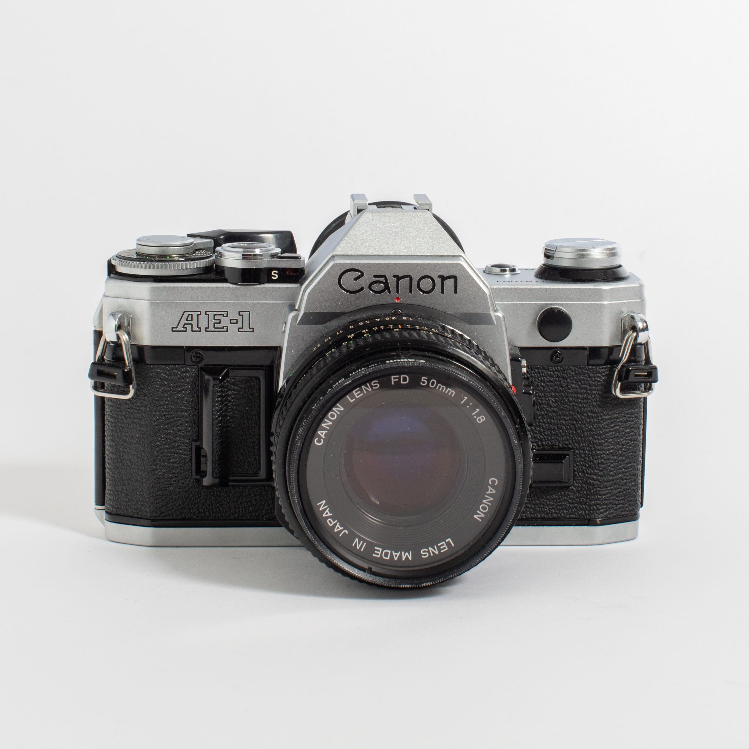 Canon AE-1 with 50mm FD f/1.8 Lens and Canon FD 100-200mm f/5.6