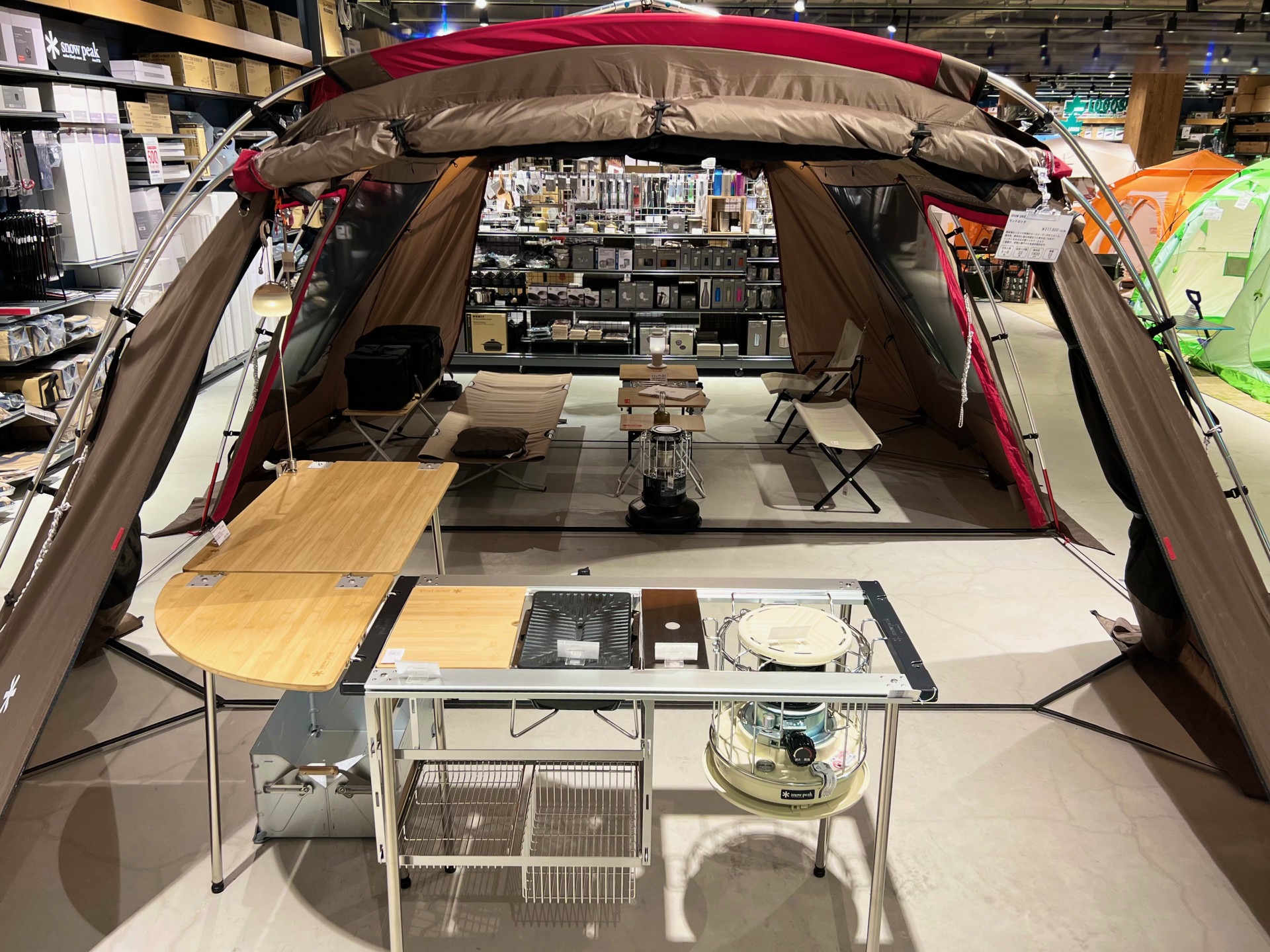 インテリアにもマッチするスノーピークエクステンションIGT