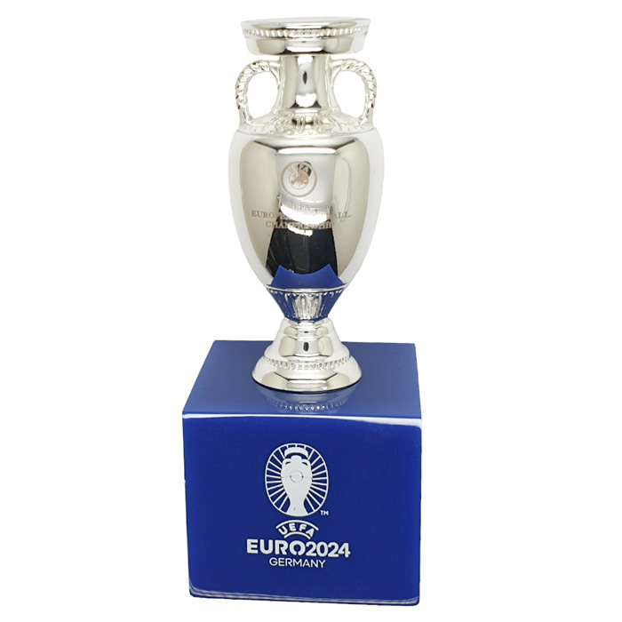 UEFA EURO2024】 オフィシャル レプリカトロフィー3D 台座付き 70mm