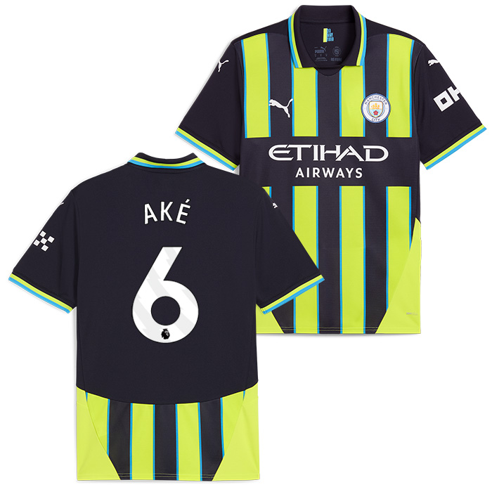 マンチェスターシティ 24-25 アウェイ 半袖 ユニフォーム No.6 アケ