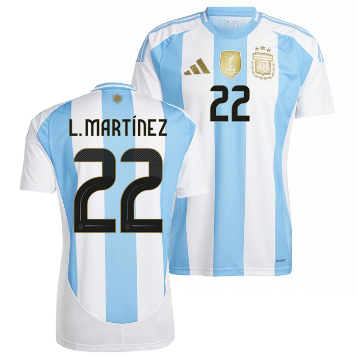 アルゼンチン代表 2024 ホーム 半袖 ユニフォーム No.22 ラウタロ