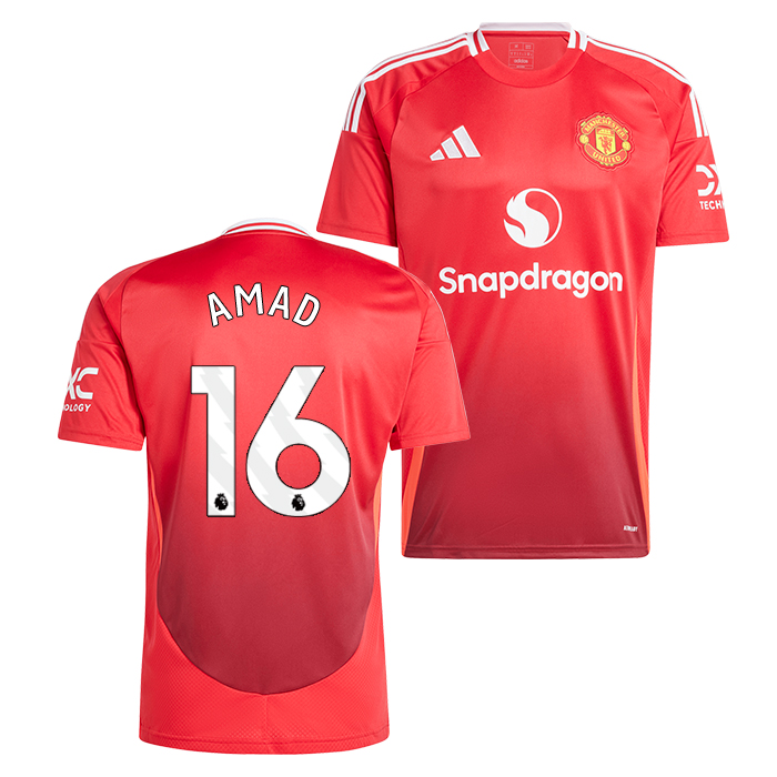 マンチェスターユナイテッド 24-25 ホーム 半袖 ユニフォーム No.16