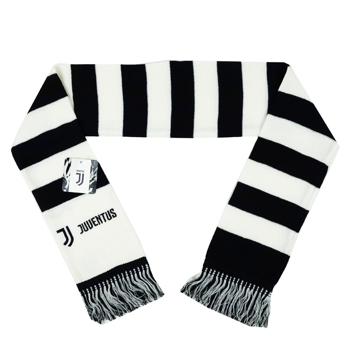 ユベントス オフィシャル マフラー BAR (ホワイト×ブラック)(JU.031_1