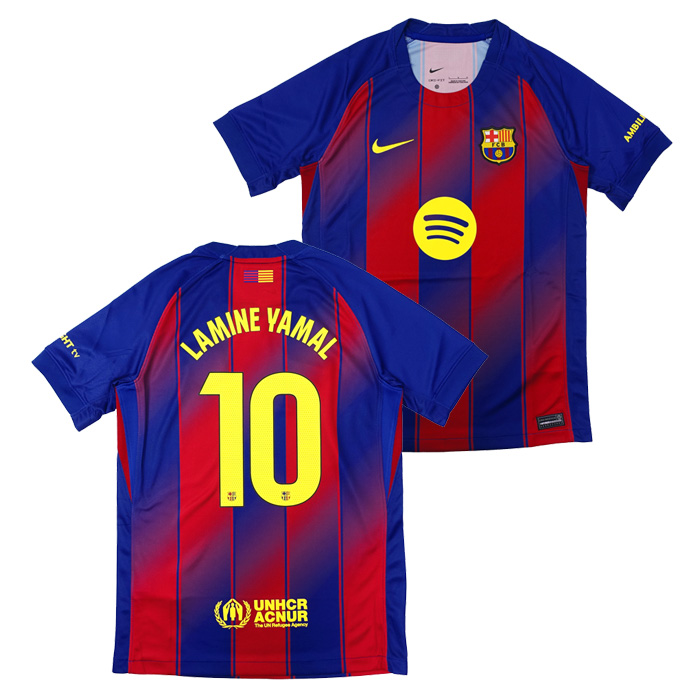 FCバルセロナ 25-26 ホーム 半袖 ユニフォーム ジュニア No.10 ラミン