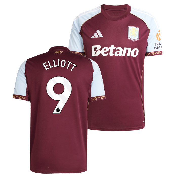 アストンビラ 25-26 ホーム 半袖 ユニフォーム No.9 エリオット